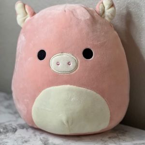 Squishmellow Peter the Pig 8" Rare Retired Pink Animal Plush Cute Toy Kellytoy
